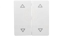 Berker Q.1 Klawisze z nadrukiem symbolu /strzałki/ śnieżnobiały aksamit 16446089 /2szt./