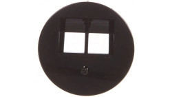 Berker R.1/R.3 Element centralny do gniazda przyłączeniowego UAE podwójnego czarny 14092045
