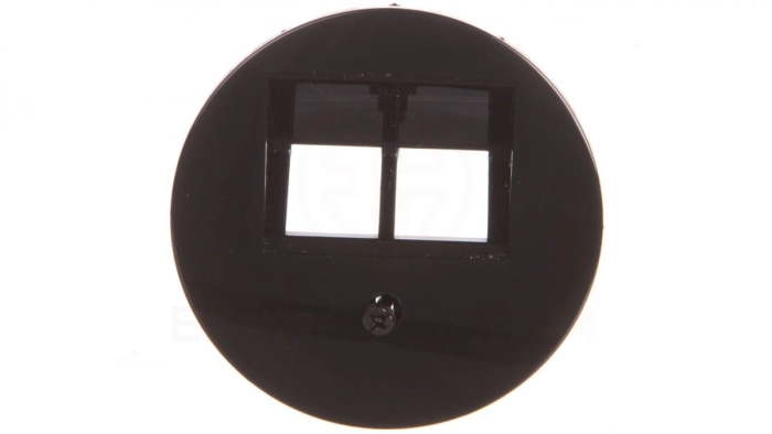 Berker R.1/R.3 Element centralny do gniazda przyłączeniowego UAE podwójnego czarny 14092045