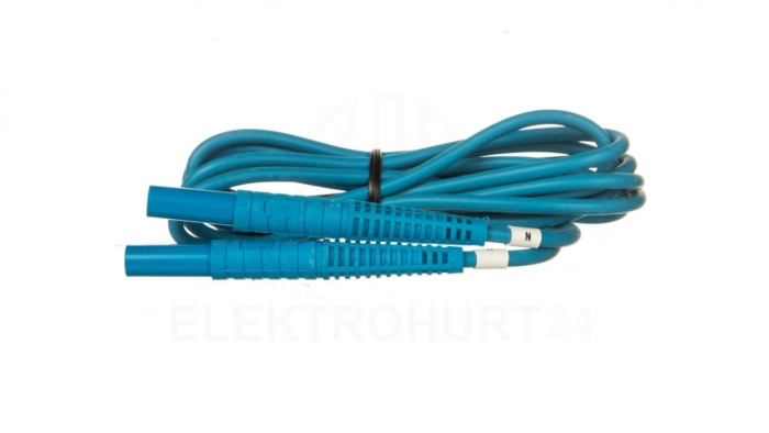 Przewód pomiarowy 2,2m niebieski /wtyki bananowe/ WAPRZ2X2BUBB