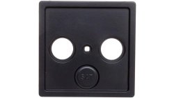Plakietka centralna gniazda antenowego 2/3 wyjścia antracyt 12036086