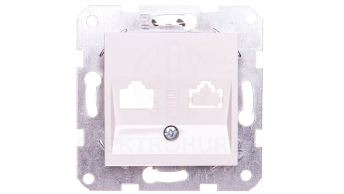 Karre Płytka Czołowa Z Ramką Szkieletową Do Gniazd Teleinformatycznych Mocowanie Typu Keystone Jack Wycięcie Kwadratowe, Kolor B