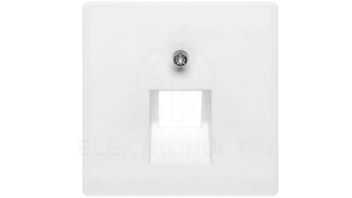 Berker Q.1 Plakietka do gniazda teleinformatycznego pojedynczego śnieżnobiała aksamit 14076089