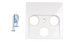 B.Kwadrat Płytka czołowa do gniazda antenowego 2- i 3-wyjściowego kremowy połysk 12038982