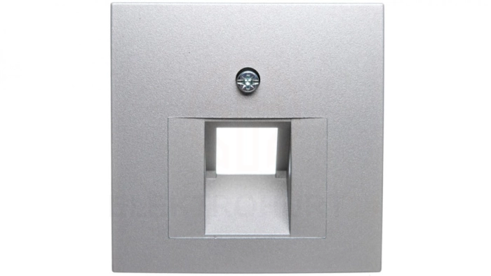 Berker B1/B5/B7 GLAS Plakietka do gniazda teleinformatycznego pojedynczego UAE aluminium 14071404