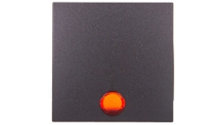 Berker B.1/B.3/B.7 Glas Klawisz pojedynczy do łącznika z 5 dołączonymi soczewkami antracyt 16211606