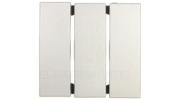 Berker B.7 Glas Klawisz potrójny do łącznika aluminium 16651404