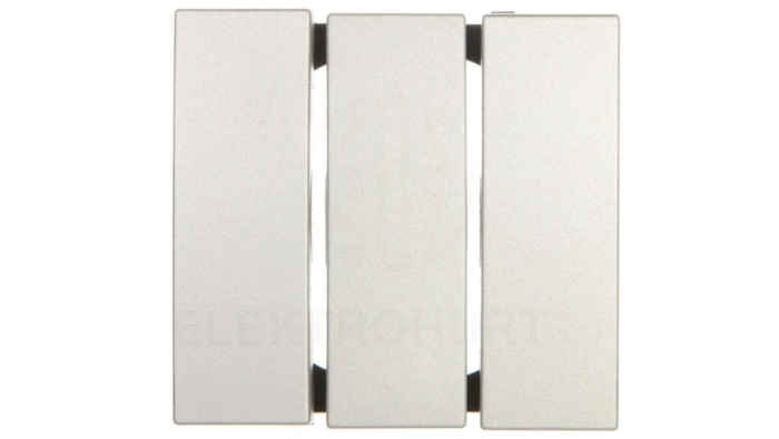 Berker B.7 Glas Klawisz potrójny do łącznika aluminium 16651404