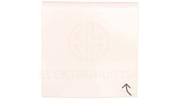 B.Kwadrat Płytka czołowa do gniazda z uziemieniem z pokrywą kremowy połysk 3965898992