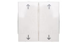 B.Kwadrat Klawisz podwójny symbol /strzałka/ biały połysk 5316448999