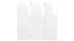 B.Kwadrat Klawisz potrójny biały połysk 5316658999