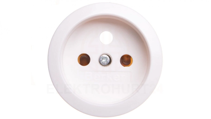 1930/Glas Płytka czołowa gniazda z/u z przesłonami śnieżnobiały 396579