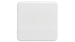 Berker IP44 Płytka czołowa gniazda z/u z pokrywą p/t bryzgoszczelne IP44 śnieżnobiały 39420409