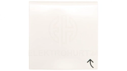 B.Kwadrat Płytka czołowa gniazda z/u z pokrywą z przesłonami kremowy 3965838992