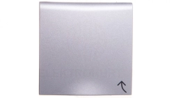 B.Kwadrat/B.7 Płytka czołowa gniazda z/u z pokrywą z przesłonami styków aluminium 3965838994