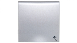 B.Kwadrat/B.7 Płytka czołowa gniazda z/u z pokrywą aluminium 3965898994