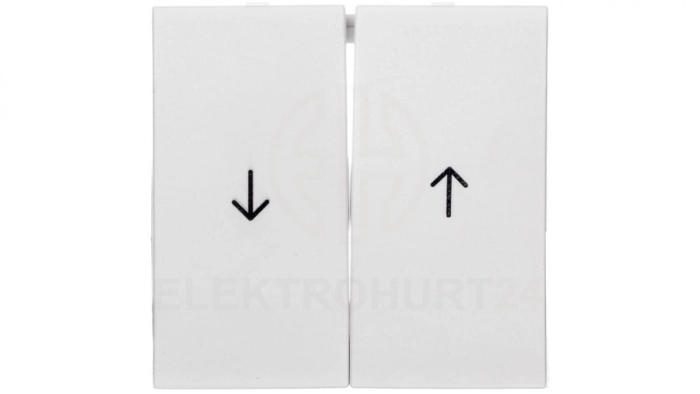 Klawisz podwójny /strzałka/ biały mat B3 16251909