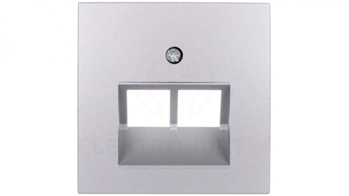 Berker B1/B5/B7 GLAS Plakietka do gniazda teleinformatycznego UAE /RJ11, RJ45/ aluminium 14091404