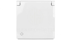 Simon 54 Pokrywa gniazda do wersji IP44 z przesłonami antybakteryjna biała DGZ1BUZP/AB11