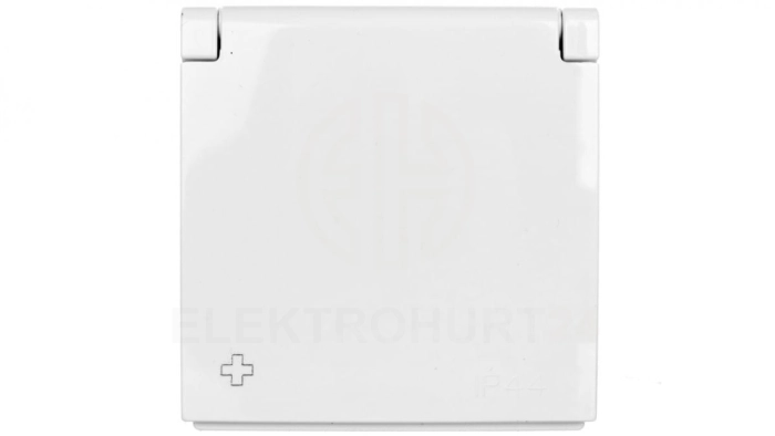 Simon 54 Pokrywa gniazda do wersji IP44 z przesłonami antybakteryjna biała DGZ1BUZP/AB11