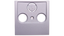 B7. Element centralny gniazda antenowego 2- wyjściowego aluminium 12031404