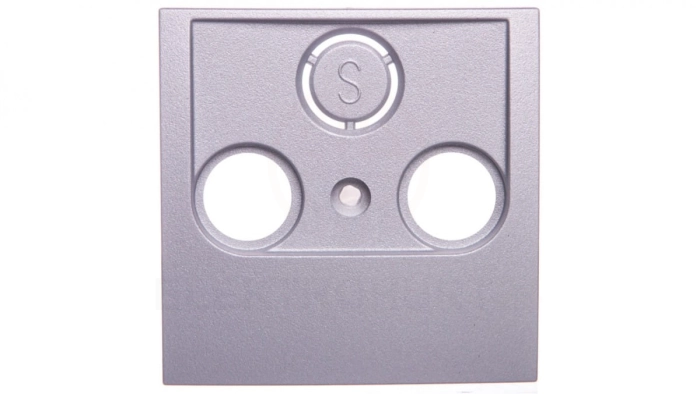 B7. Element centralny gniazda antenowego 2- wyjściowego aluminium 12031404