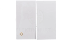 Simon 54 Klawisz do łącznika podwójnego schodowego SW6/2M antybakteryjny biały DKW6/2/AB11