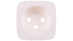 VALENA ALLURE Plakietka gniazda pojedynczego 2p+z biały 755305