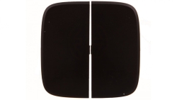 VALENA ALLURE Klawisz łącznika: schodowego podwójnego lub świecznikowego czarny 755028