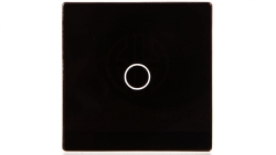 TouchMe Mały panel szklany, łącznik pojedynczy, czarny TM530B