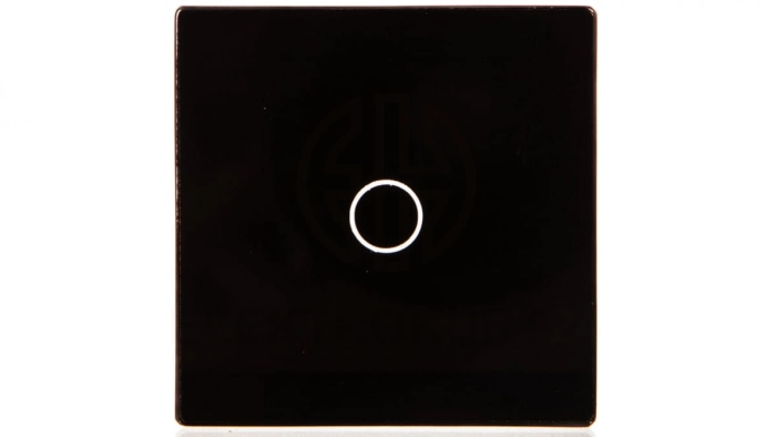 TouchMe Mały panel szklany, łącznik pojedynczy, czarny TM530B