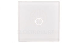 TouchMe Mały panel szklany, łącznik pojedynczy, biały TM530W