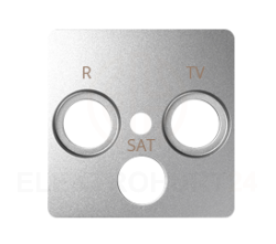 Simon 82 Pokrywa gniazda R-TV-SAT aluminium 82037-93