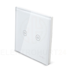 TouchMe Duży panel szklany, żaluzjowy, biały TM727W