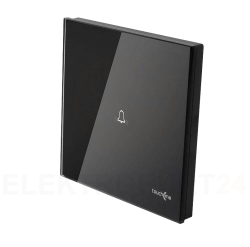 TouchMe Duży panel szklany /dzwonek/ czarny TM713B