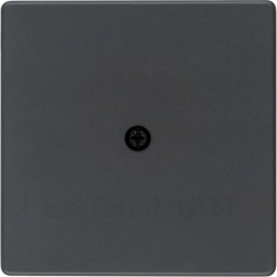 Płytka czołowa do przyłącza kablowego Berker Q.1/Q.3 antracyt aksamit 10196086