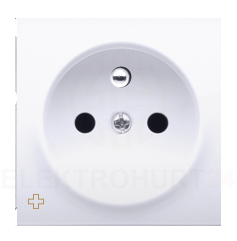 Simon 54 Pokrywa gniazda pojedynczego z/u z przesłonami antybakteryjna biała DGZ1ZP/AB11