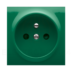 Simon 54 Pokrywa gniazda pojedynczego z przesłonami zielona DGZ1ZP/33