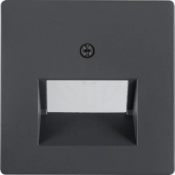 Berker Q.1/Q.3 Element centralny do gniazda przyłączeniowego UAE 2-k. antracyt/ aksamit 14096086