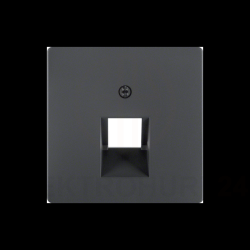 Berker Q.1/Q.3 Element centralny do gniazda przyłączeniowego UAE 1-k. antracyt/ aksamit 14076086