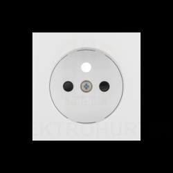 B.3/B.7 Płytka czołowa gniazda z/u z przesłonami biały 3965761909