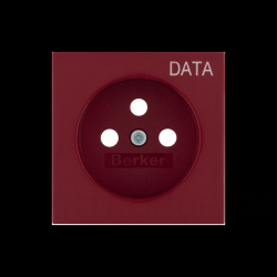 B.Kwadrat Płytka czołowa gniazda z/u DATA czerwony 3963808995