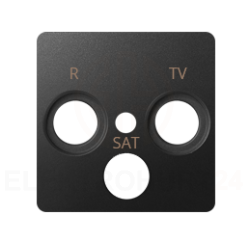 Simon 82 Pokrywa gniazda antenowego RD/TV/SAT grafit 82037-38