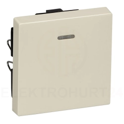 Merten System M Klawisz pojedynczy z sygnalizacją kremowy MTN436044