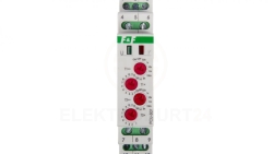 Przekaźnik czasowy 2P 8A 0,1sek-576h 230V AC opóźnione załączenie/wyłączenie - cykliczne PCU-507