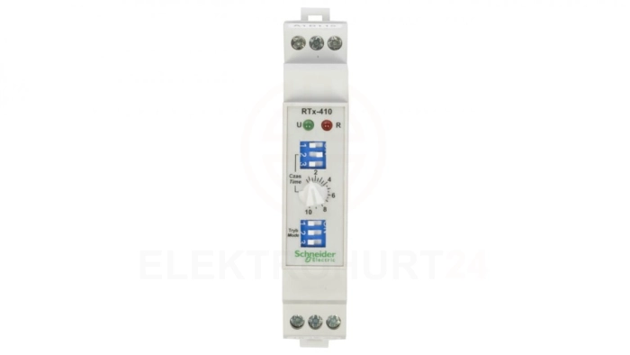 Przekaźnik czasowy 1P 5A 0,01sek-100h 24-240V AC/DC wielofunkcyjny RTx-410 2610391