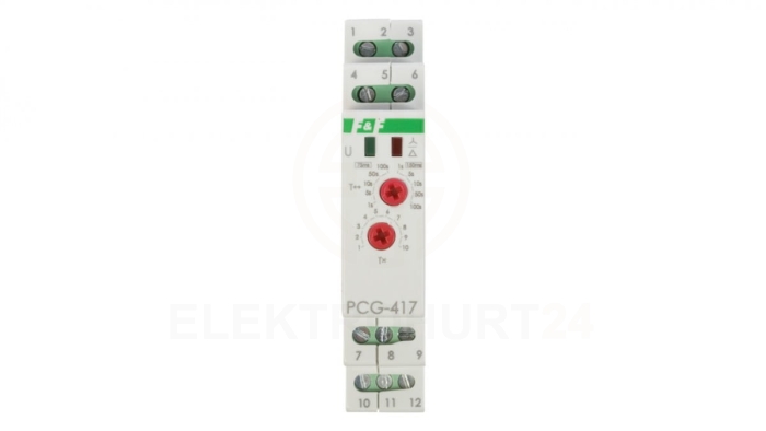 Przekaźnik czasowy 2Z 8A 1-1000sek 230V AC, 24V AC/DC gwiazda-trójkąt PCG-417DUO