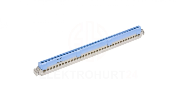 Listwa przyłączeniowa 35-otworów niebieska IP2x - 2x25mm2+33x16mm2 004848