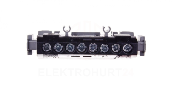Listwa przyłączeniowa 8-otworów czarna IP2xC-8 004852