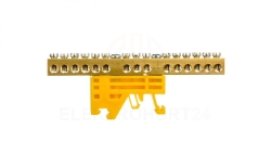 Zacisk przyłączeniowy 15x4mm2 żółty PE Z-3103 84010004